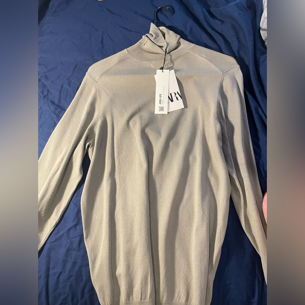 Zara Small Gray Turtleneck